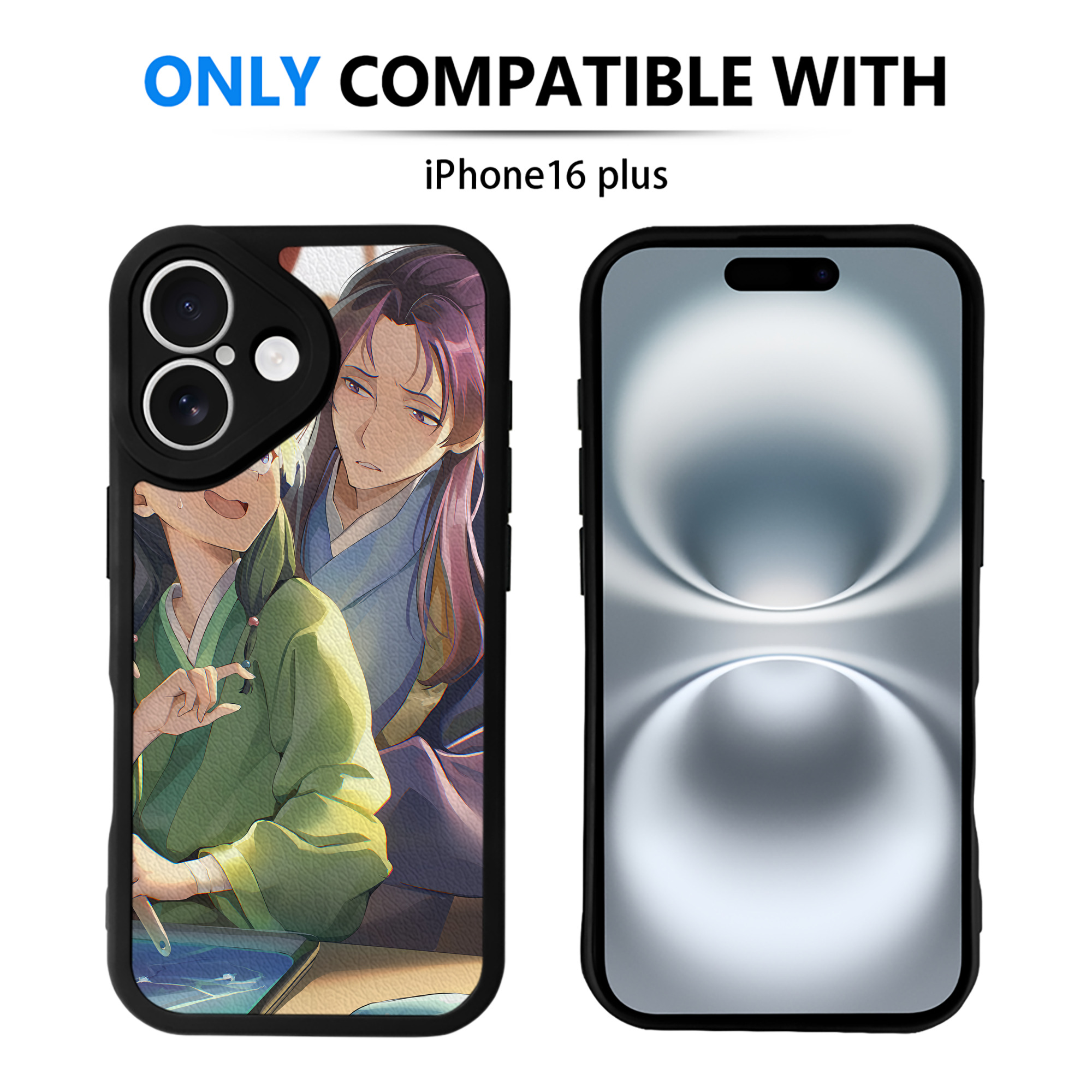 （画像用） 薬屋のひとりごと The Apothecary Diaries 【iPhone 16シリーズ対応】シリコンスマホケース（レザー調） 材質：シリコン
